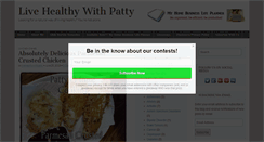 Desktop Screenshot of livehealthywithpatty.com