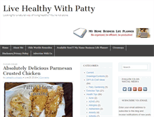 Tablet Screenshot of livehealthywithpatty.com